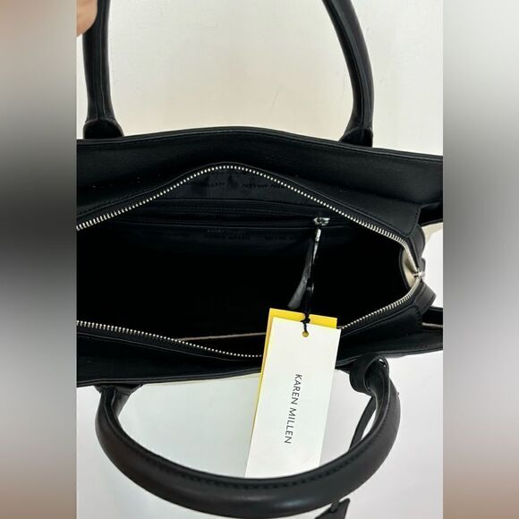 NWT $425 Karen Millen Bag in Black and White - Picture 9 of 12